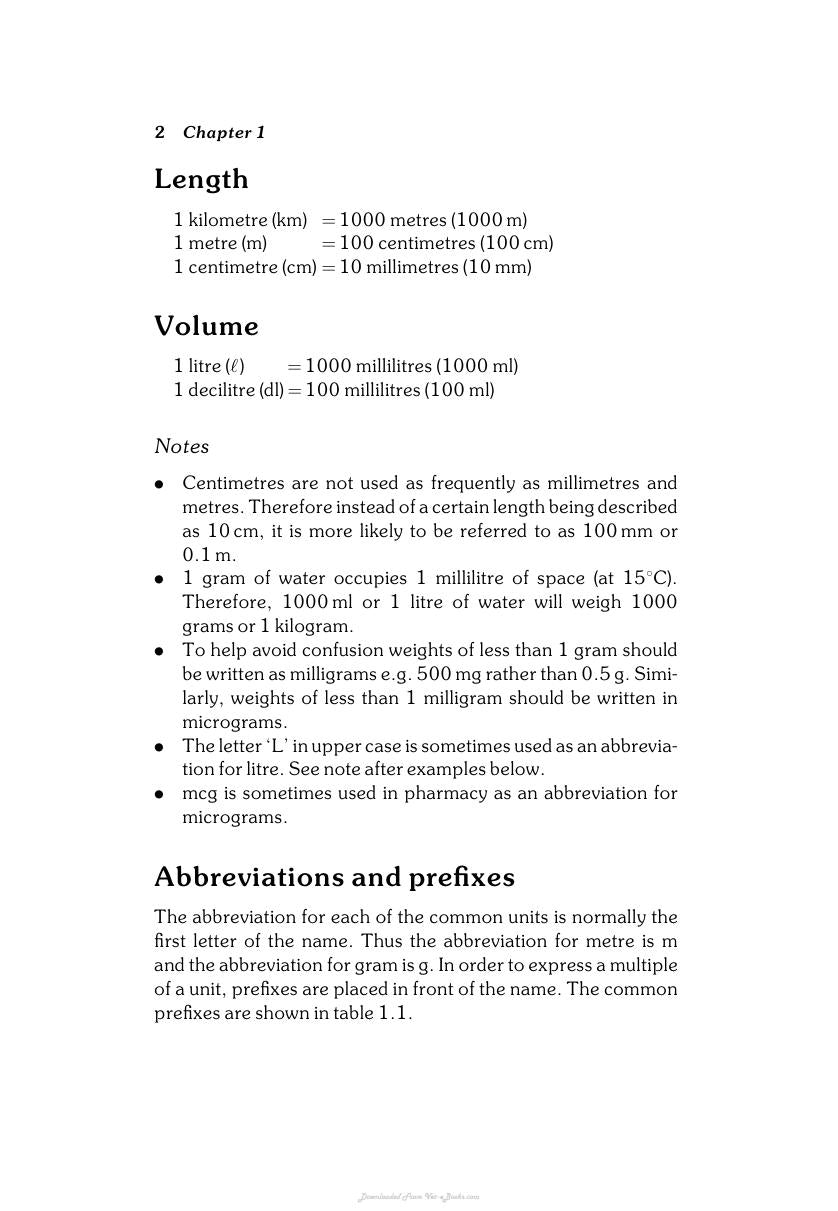 Calculations For Veterinary Nurses