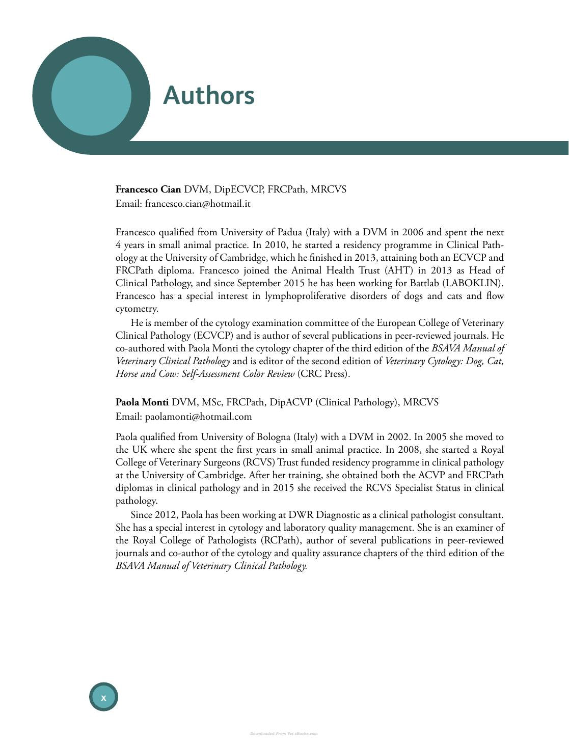 Differential Diagnosis In Small Animal Cytology