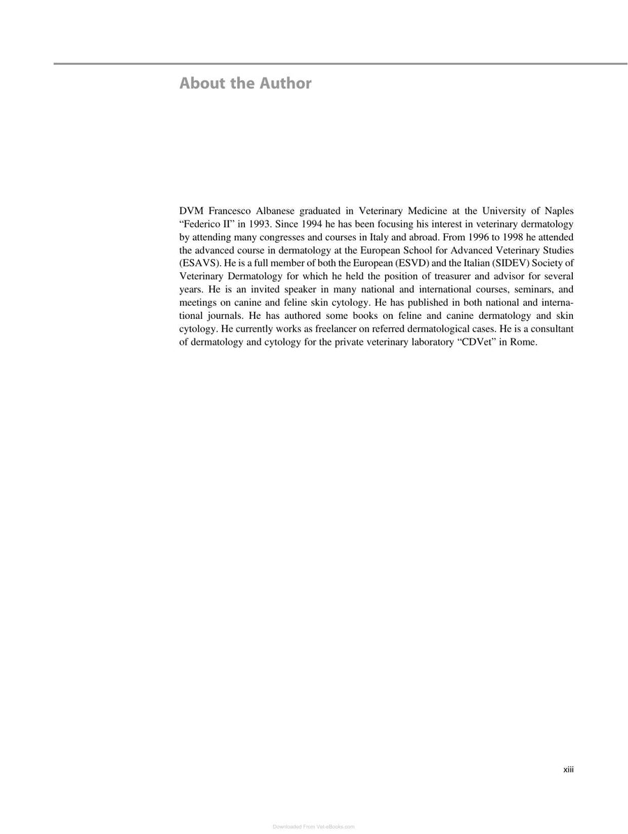 Preview page of Canine and Feline Skin Cytology 2nd Edition