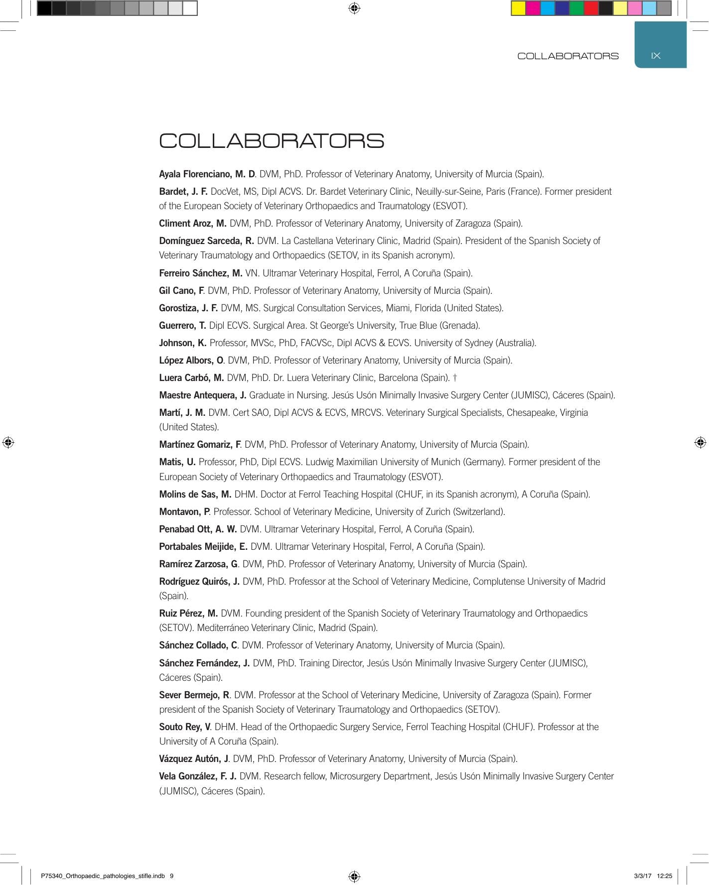 Orthopaedic Pathologies Of The Stifle Joint