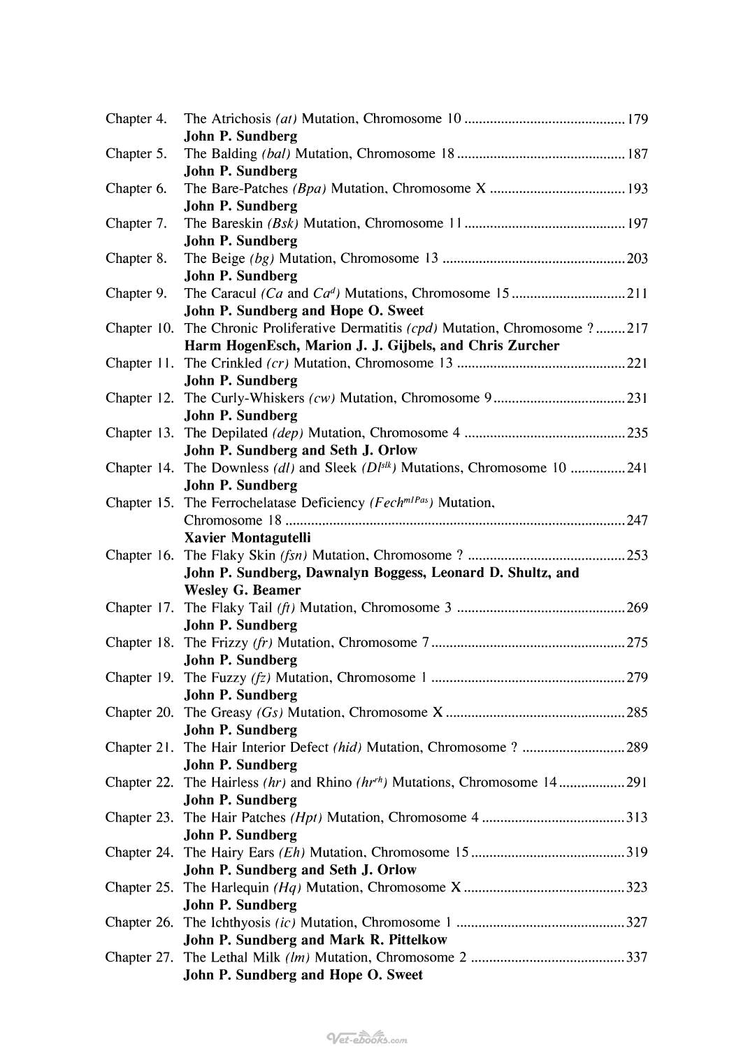 Handbook Of Mouse Mutations With Skin And Hair Abnormalities
