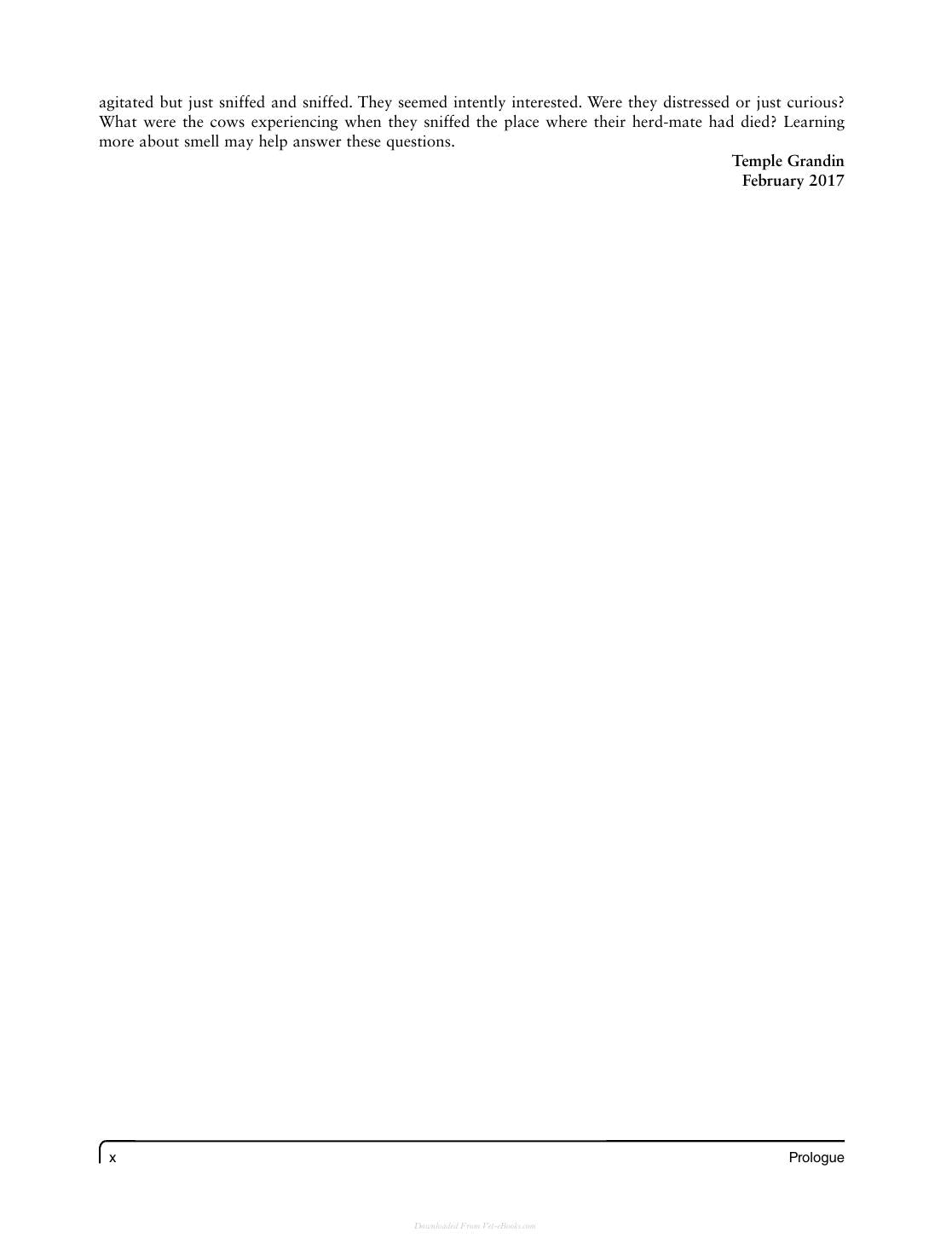 Olfaction In Animal Behaviour And Welfare
