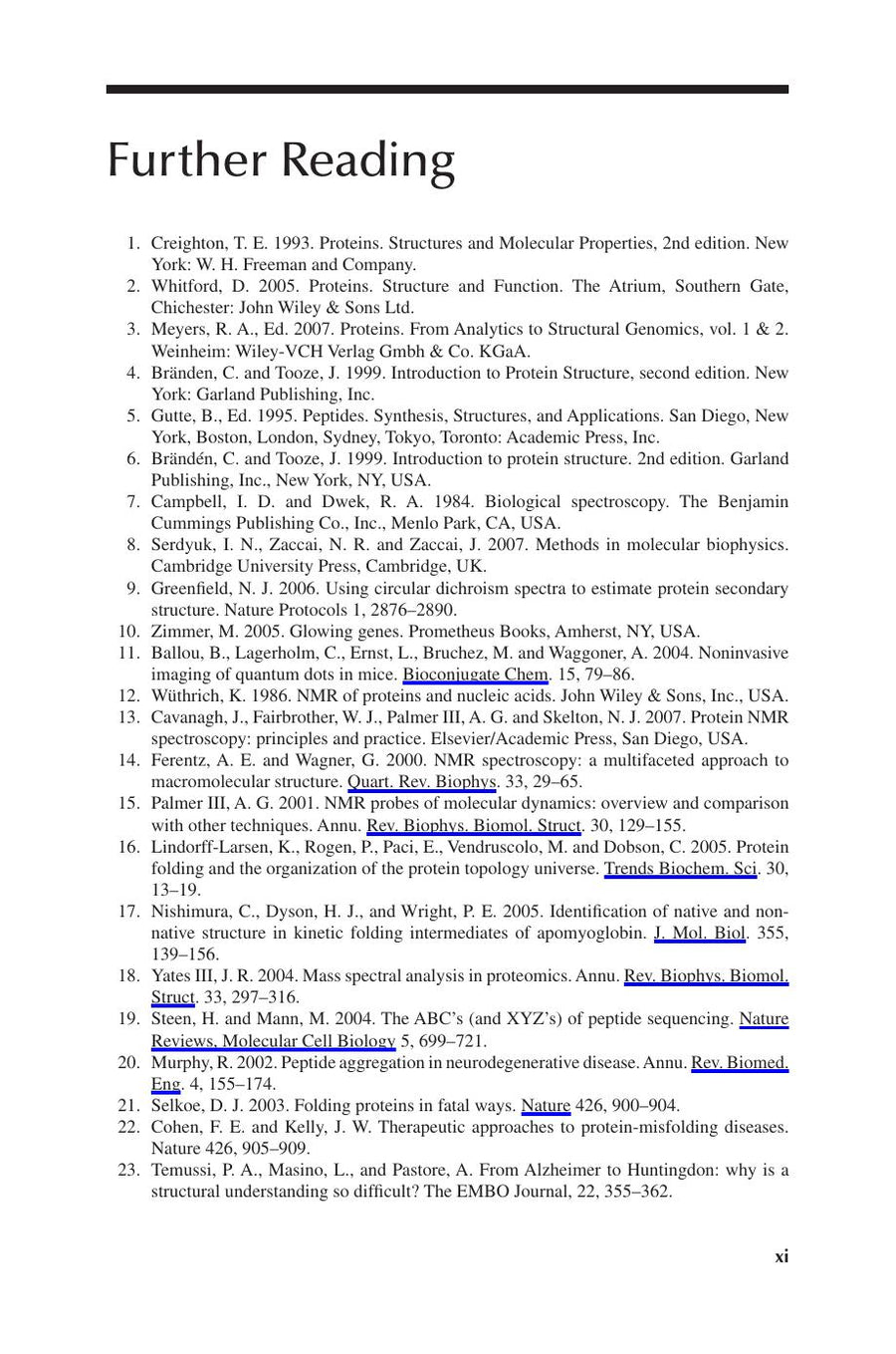 Preview page of Introduction to Peptides and Proteins