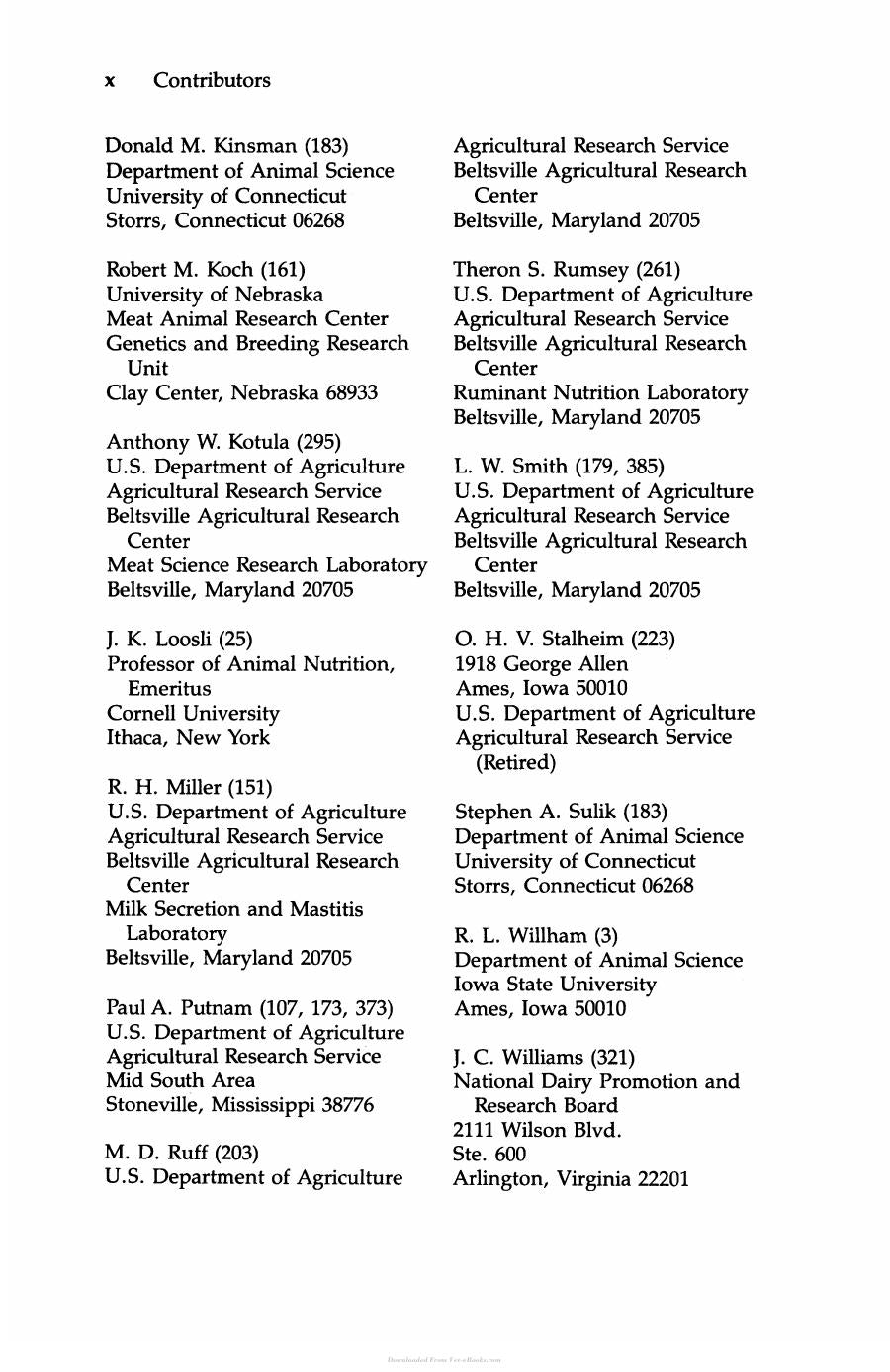Handbook Of Animal Science