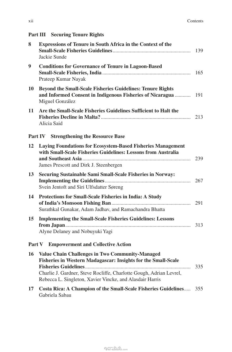 The Small Scale Fisheries Guidelines Global Implementation