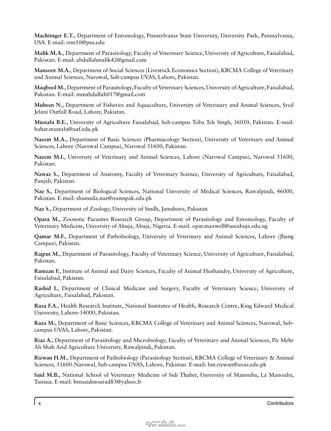 Parasitism And Parasitic Control In Animals Strategies For The Developing World