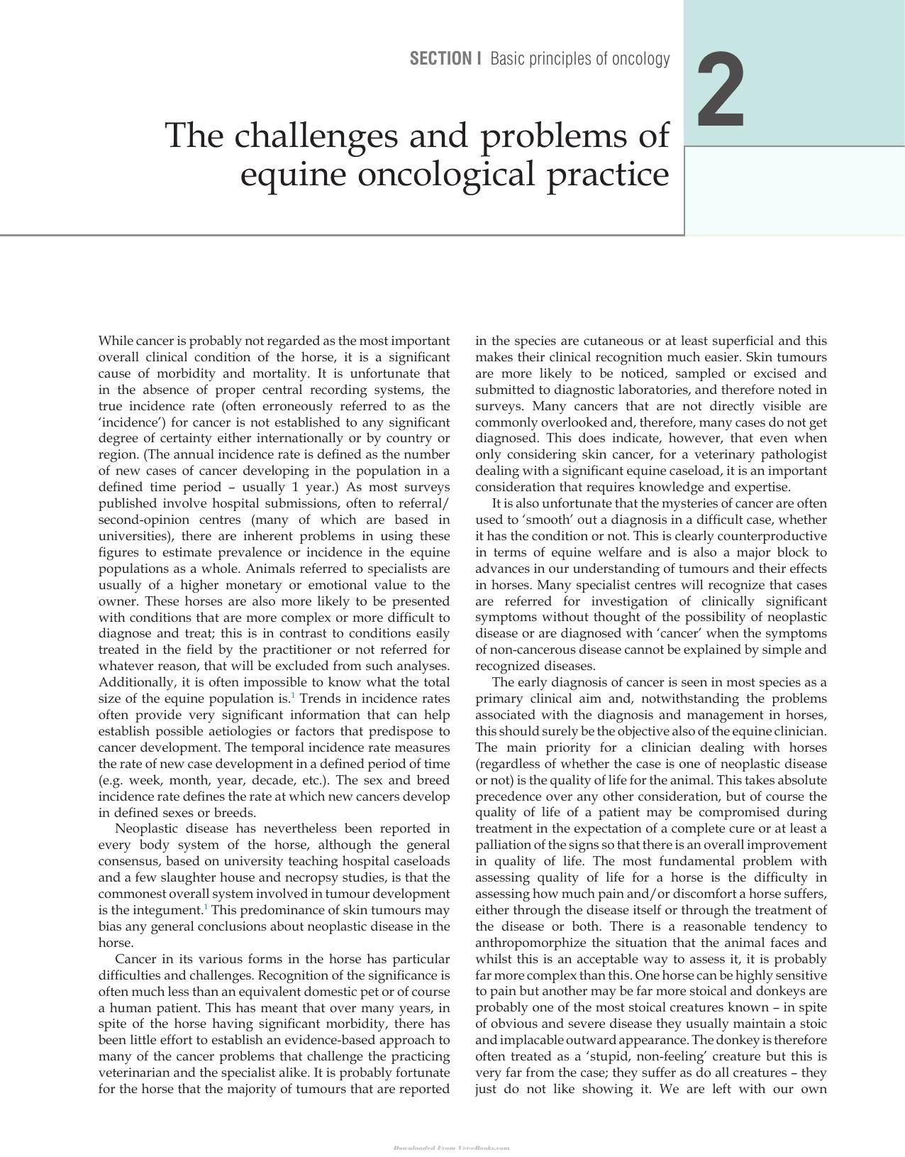 Clinical Equine Oncology