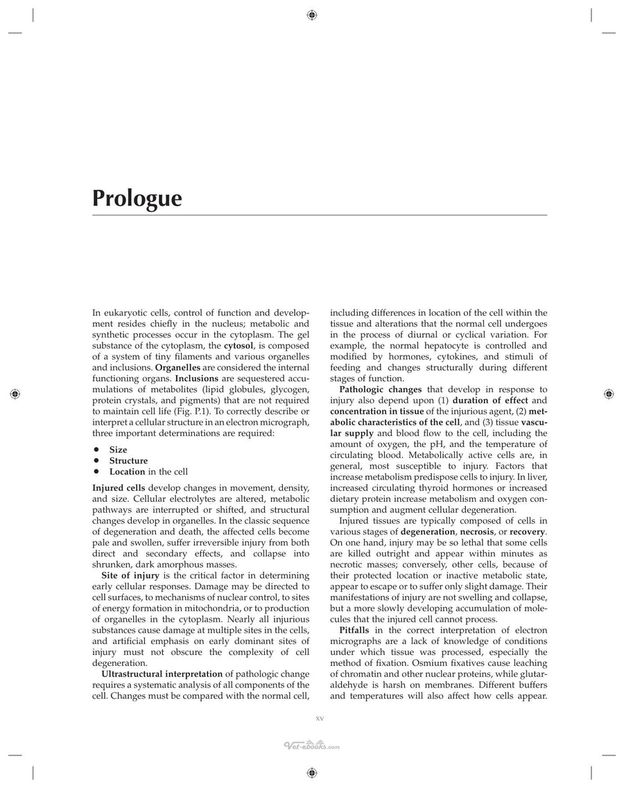 Preview page of Ultrastructural Pathology the Comparative Cellular Basis of Disease 2nd Edition