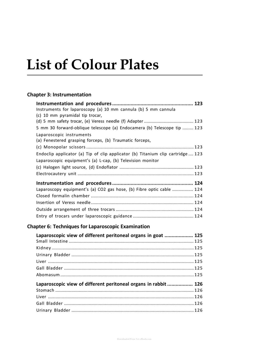 Preview page of A Colour Book Laparoscopic Techniques in Small Animal Surgery