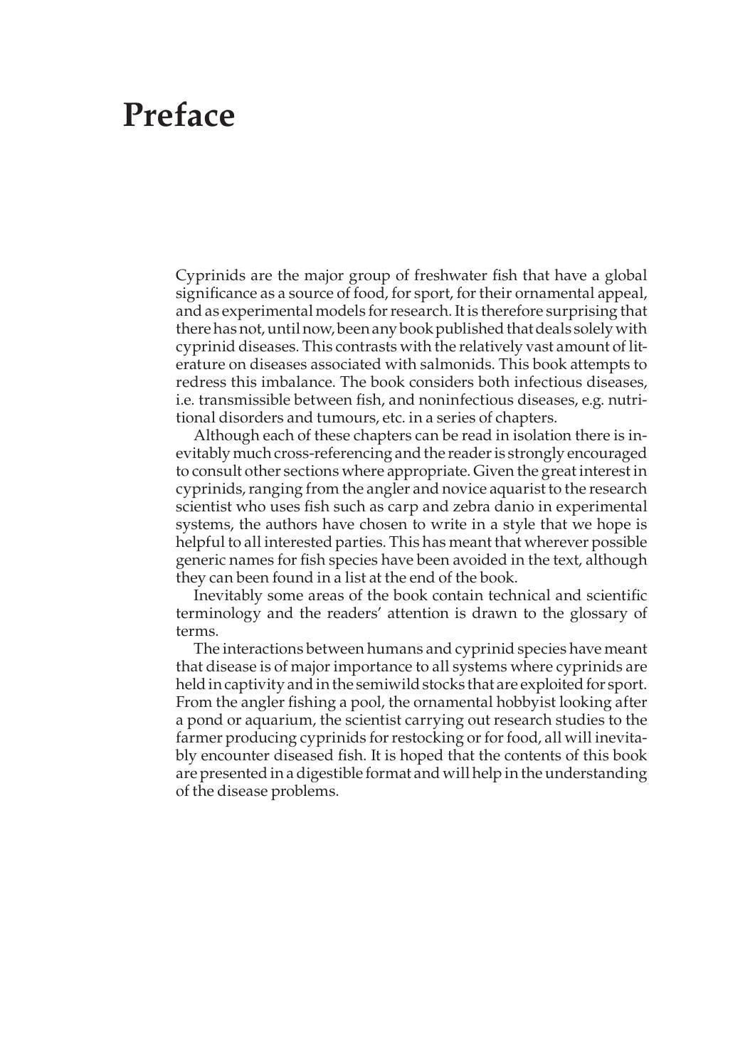 Diseases Of Carp And Other Cyprinid Fishes