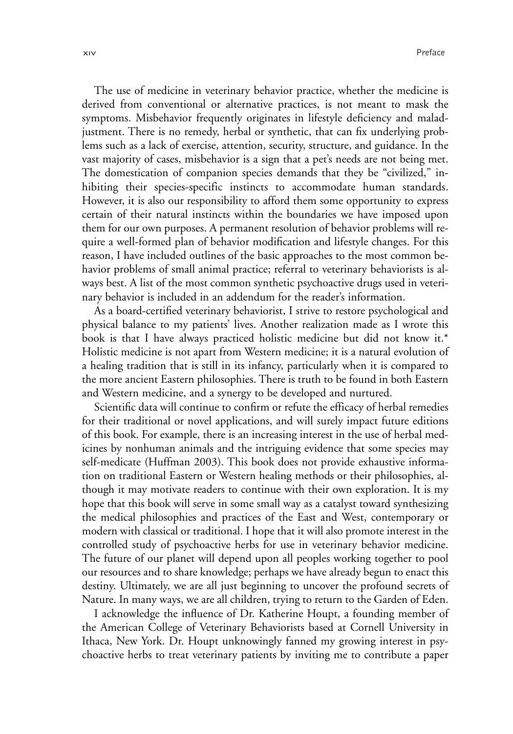 Psychoactive Herbs In Veterinary Behavior Medicine