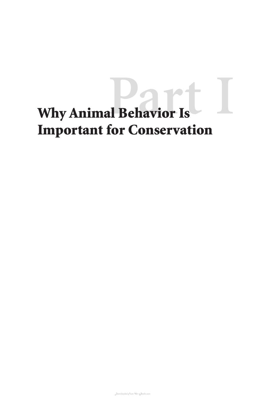 Animal Behavior and Wildlife Conservation