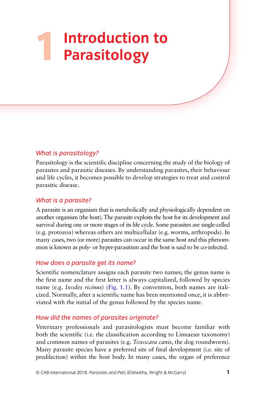 Parasites And Pets A Veterinary Nursing Guide