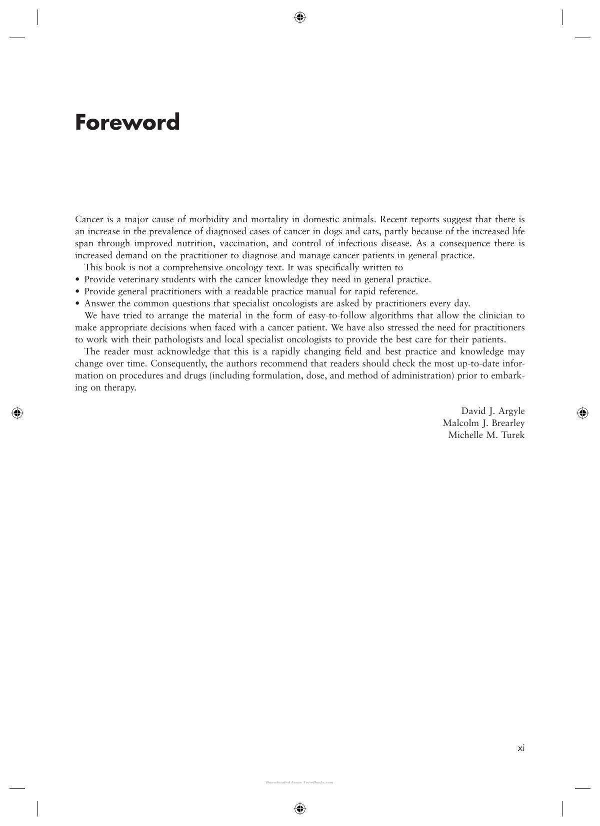 Decision Making In Small Animal Oncology