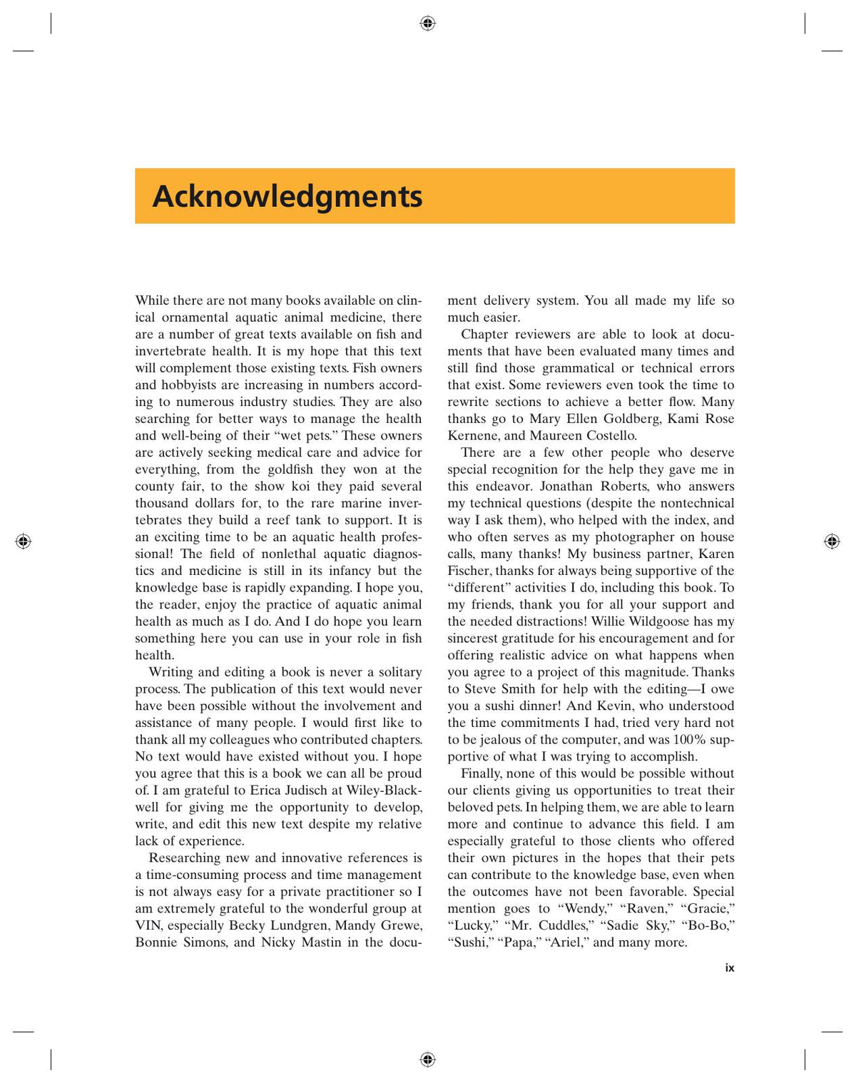 Fundamentals of Ornamental Fish Health