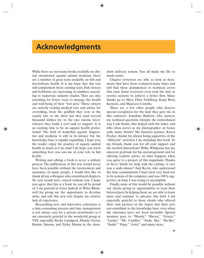 Fundamentals of Ornamental Fish Health