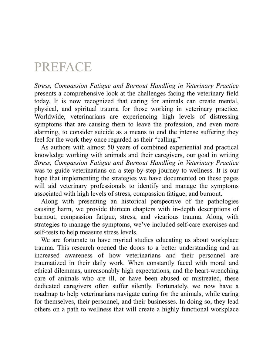 Preview page of Stress Compassion Fatigue and Burnout Handling in Veterinary Practicee