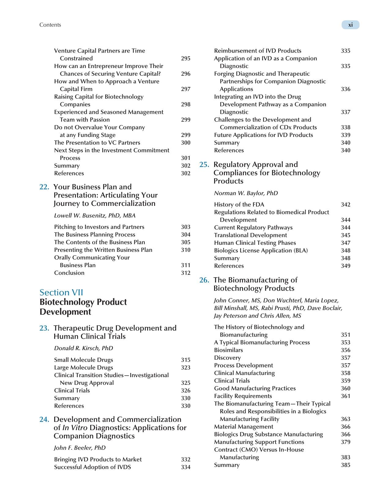 Biotechnology Entrepreneurship Starting Managing And Leading Biotech Companies