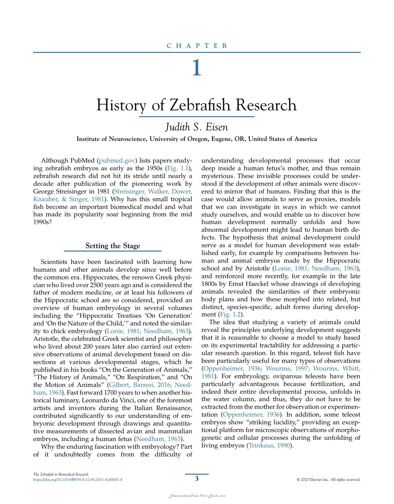 The Zebrafish In Biomedical Research Biology Husbandry Diseases And Research Applications