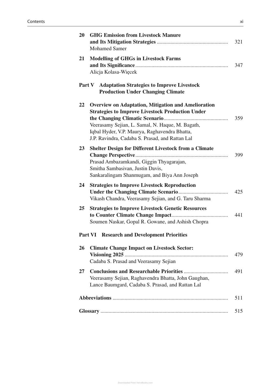 Preview page of Climate Change Impact on Livestock Adaptation and Mitigation
