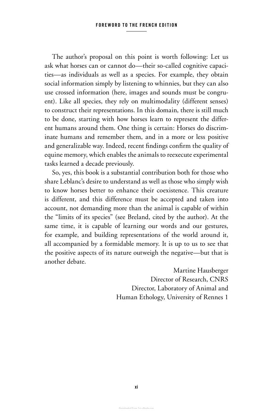 The Mind Of The Horse An Introduction To Equine Cognition