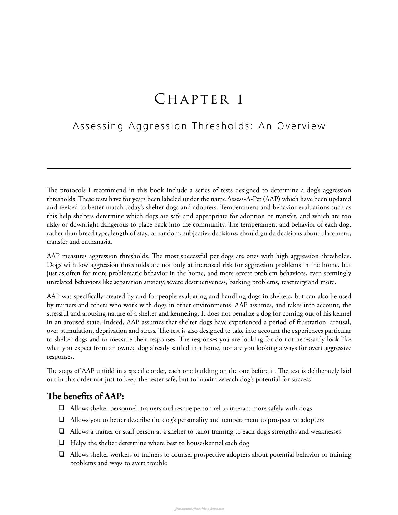 Assessing Aggression Thresholds In Dogs Using The Assess A Pet Protocol To Better Understand Aggression