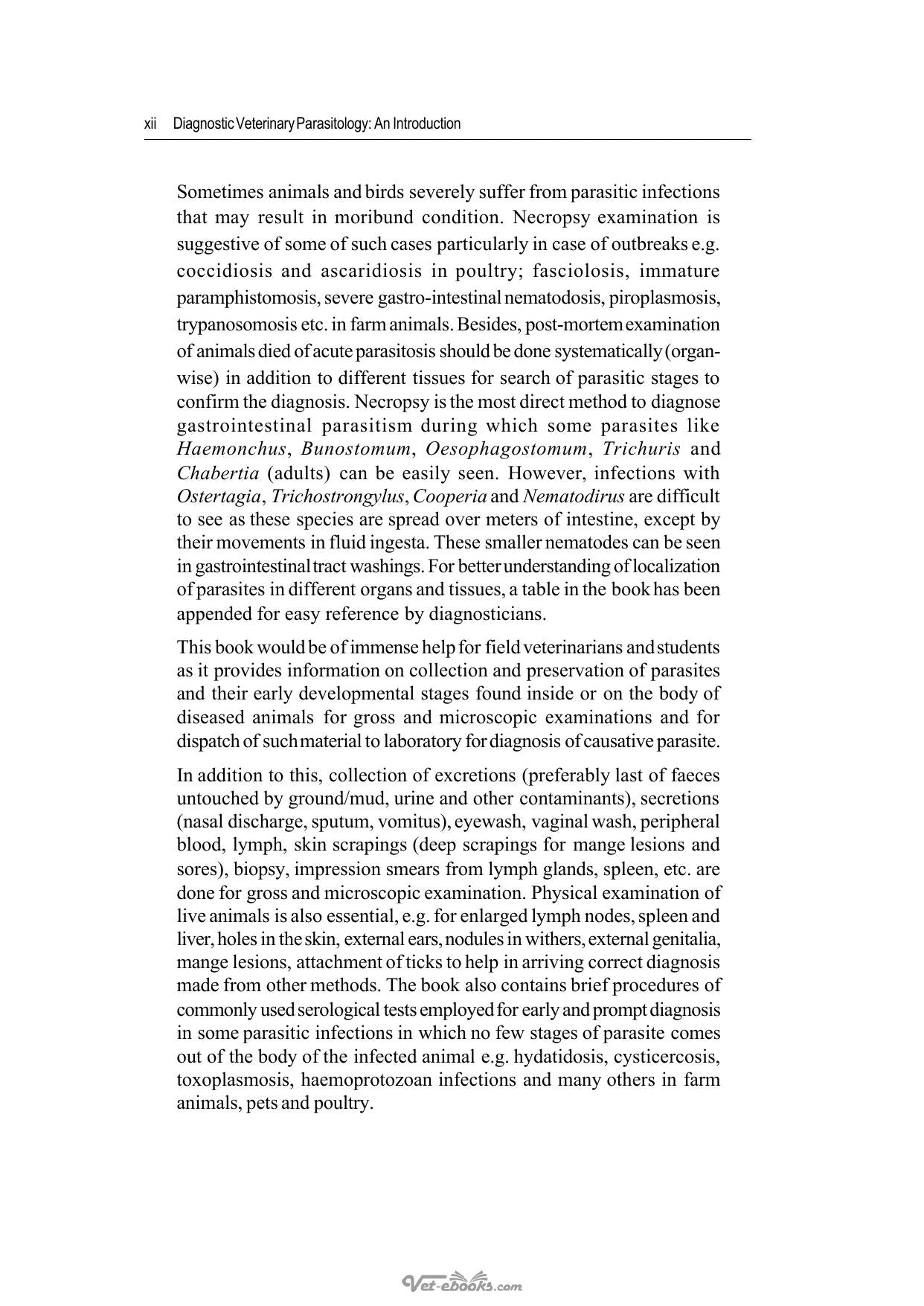 Diagnostic Veterinary Parasitology An Introduction