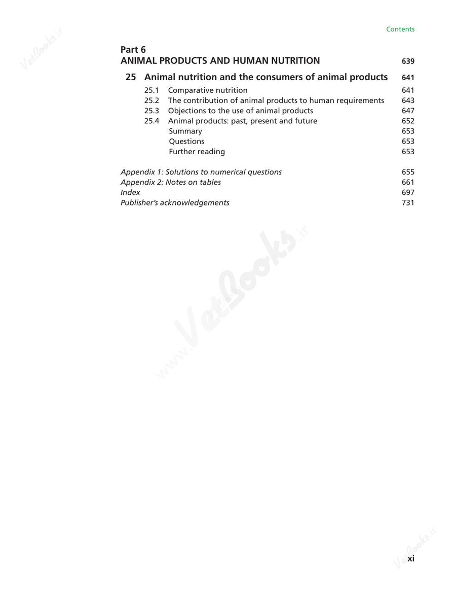 Preview page of Animal Nutrition 8th Edition