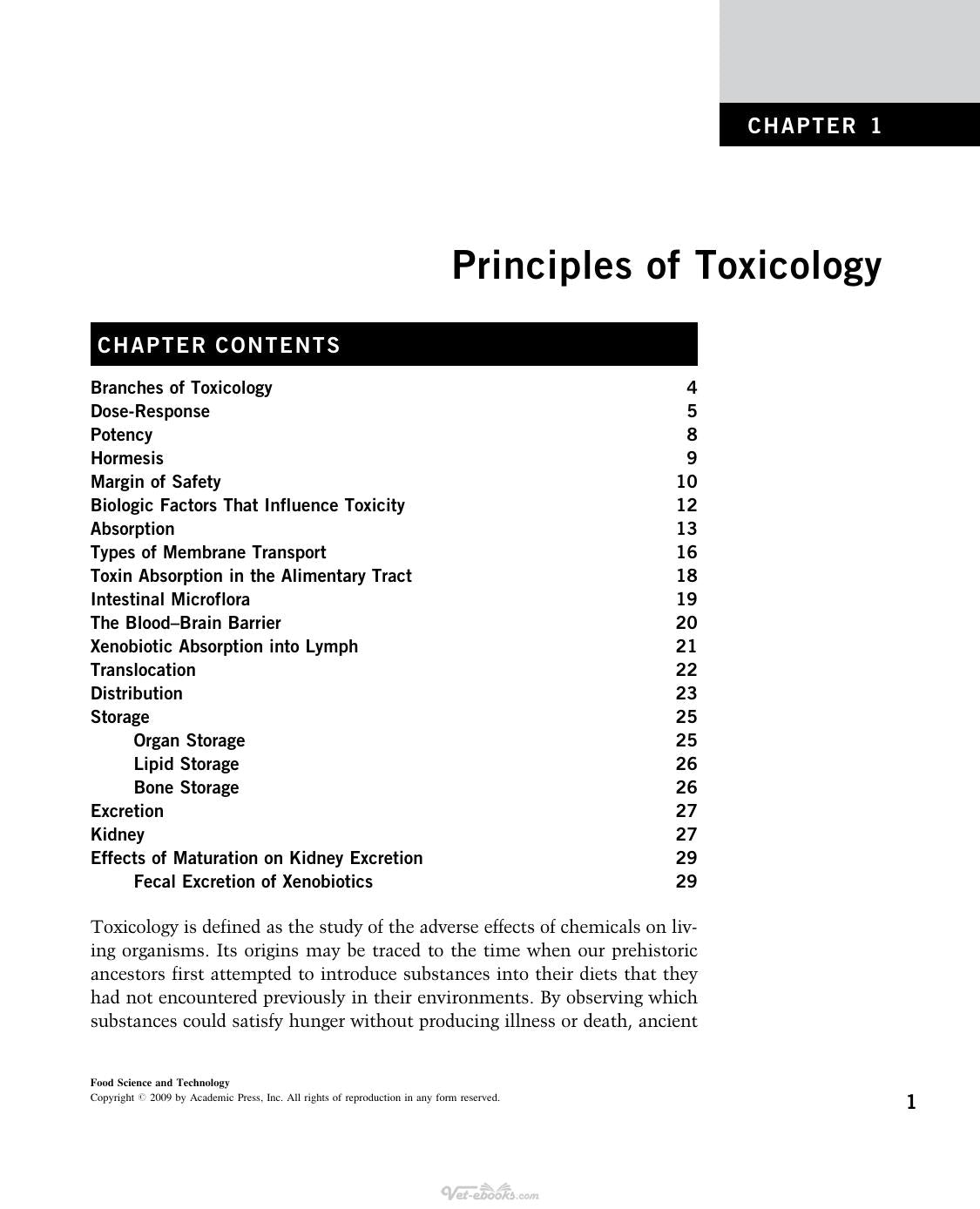 Introduction To Food Toxicology 2Nd Edition