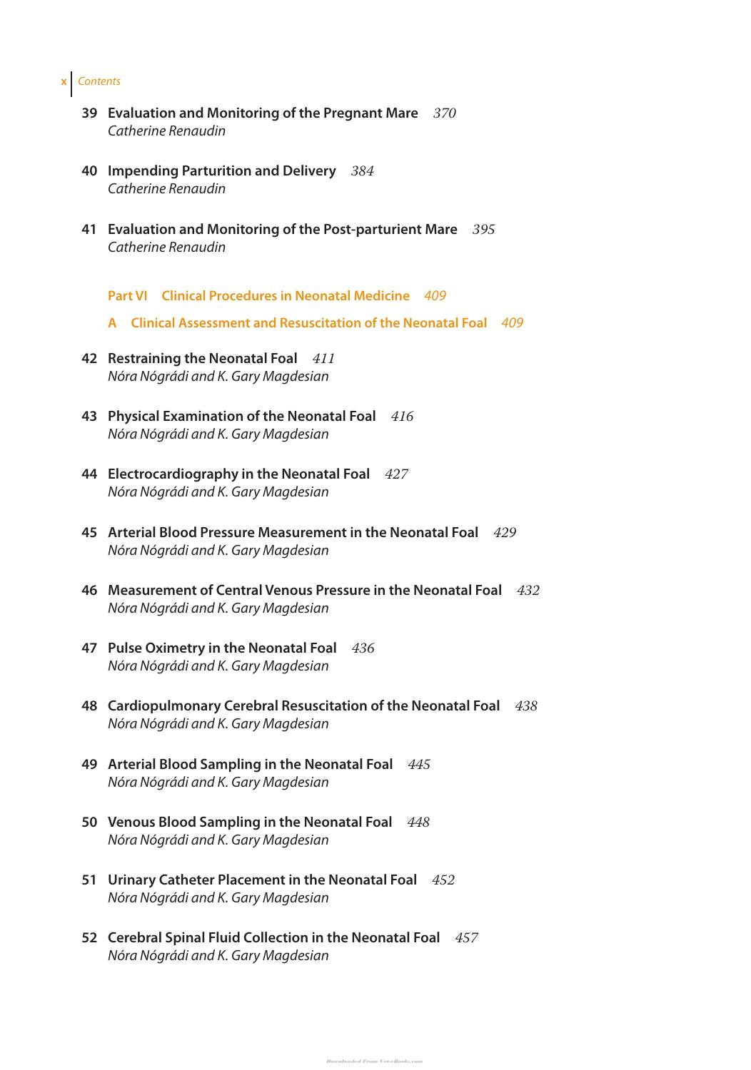 Manual Of Clinical Procedures In The Horse