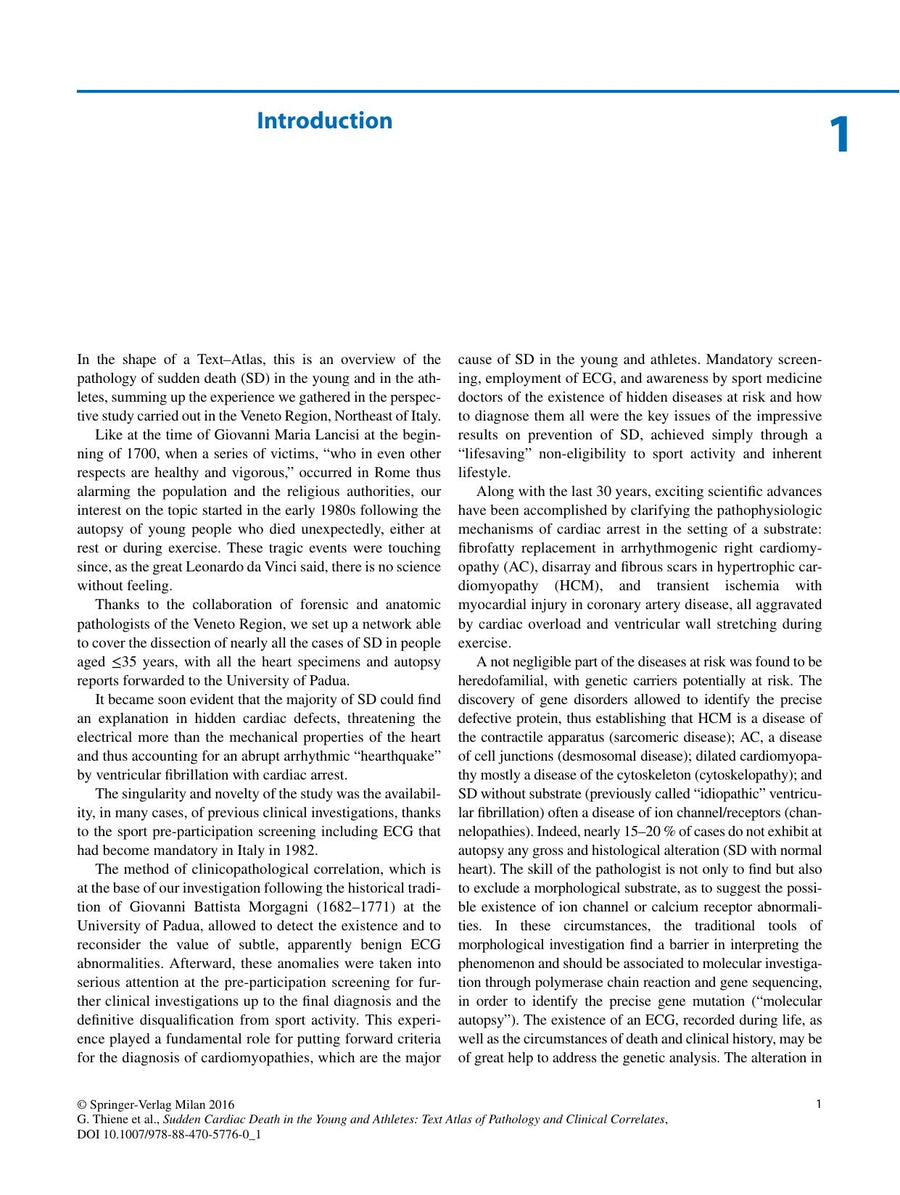 Preview page of Sudden Cardiac Death in the Young and Athletes: Text Atlas of Pathology and Clinical Correlates