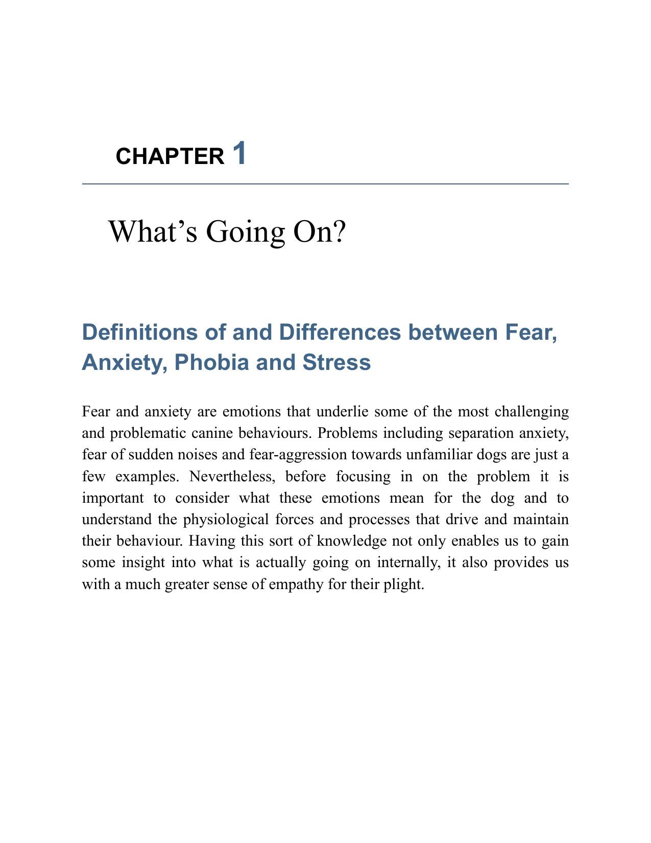 Fear And Anxiety In Dogs