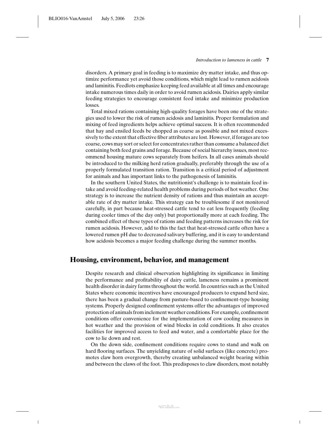 Manual For Treatment And Control Of Lameness In Cattle