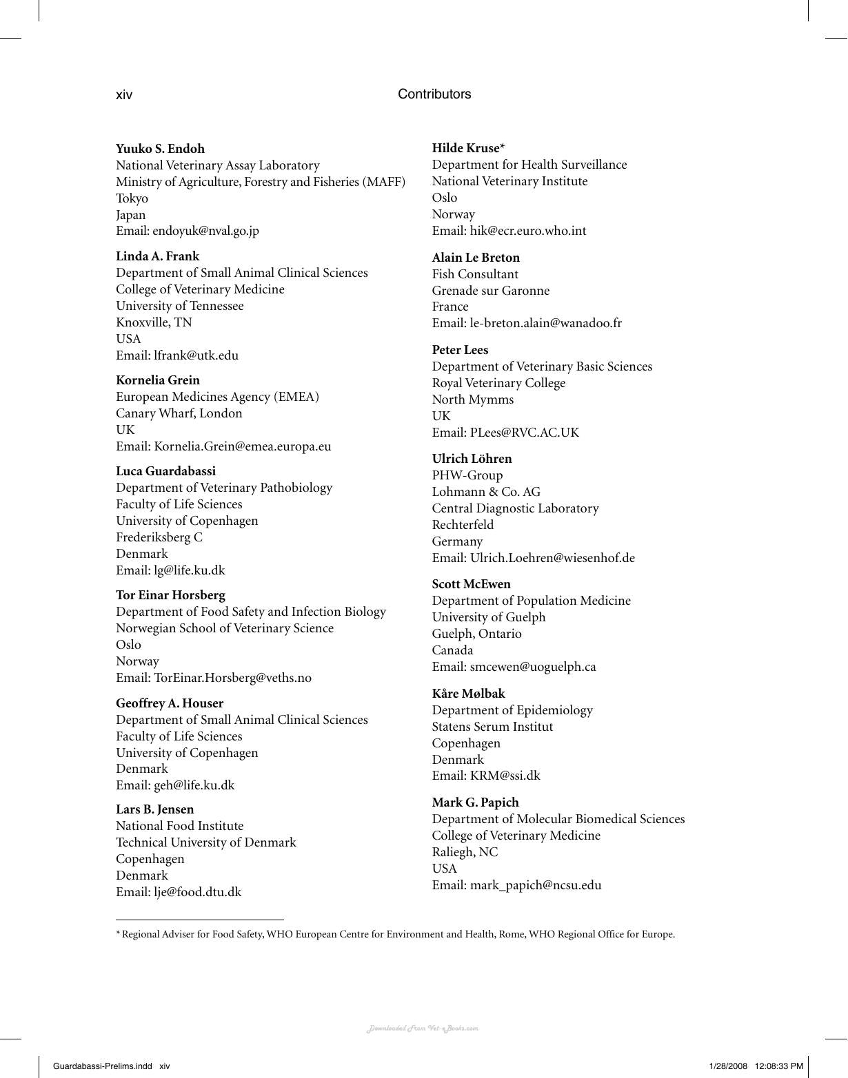 Guide To Antimicrobial Use In Animals