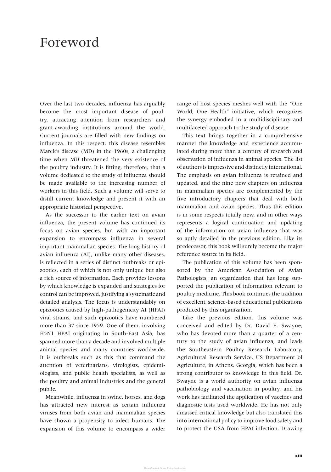 Animal Influenza 2nd Edition