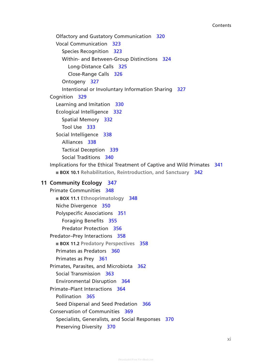 Preview page of Primate Behavioral Ecology 5th Edition
