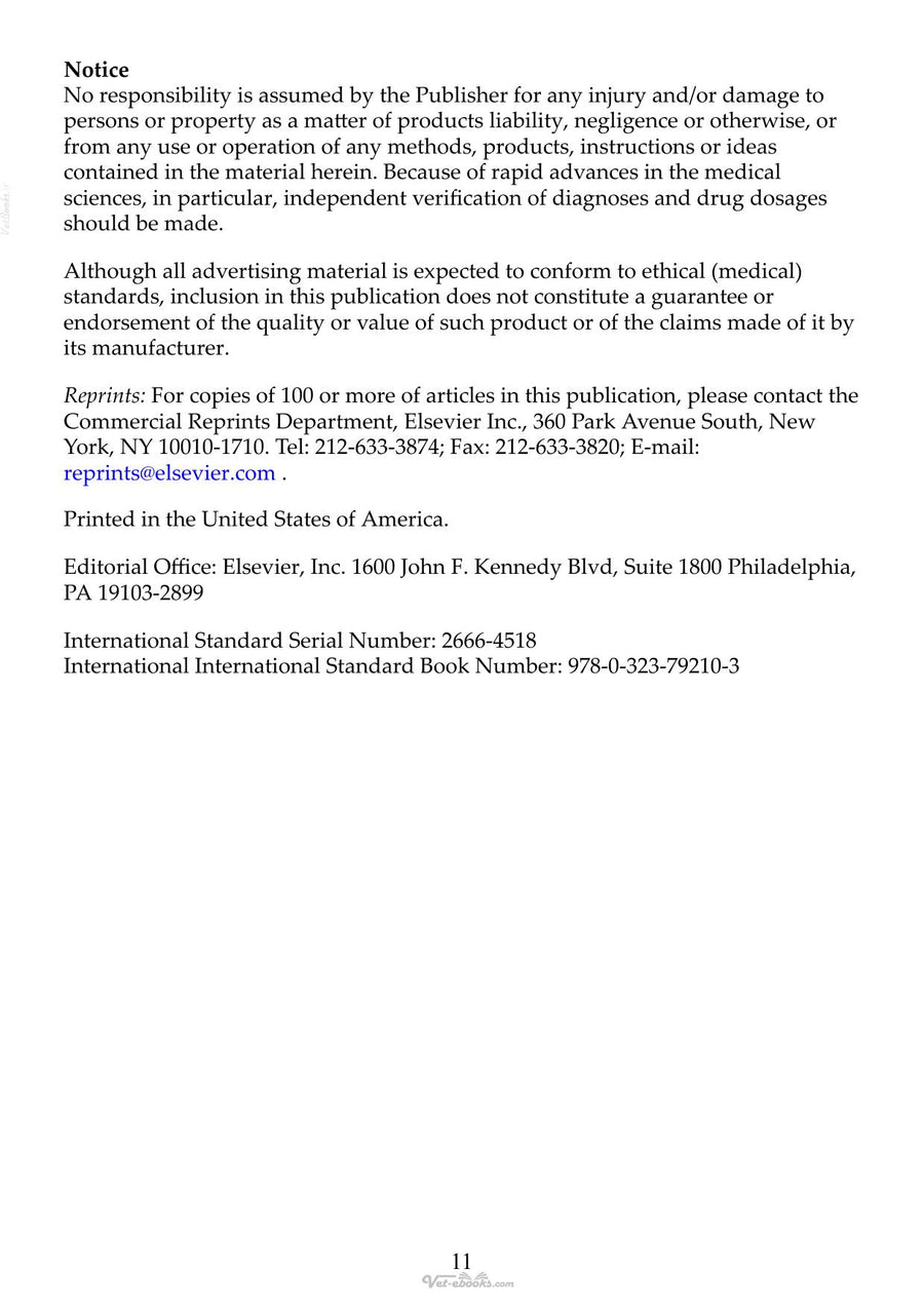 Preview page of Advances in Small Animal Care 2020