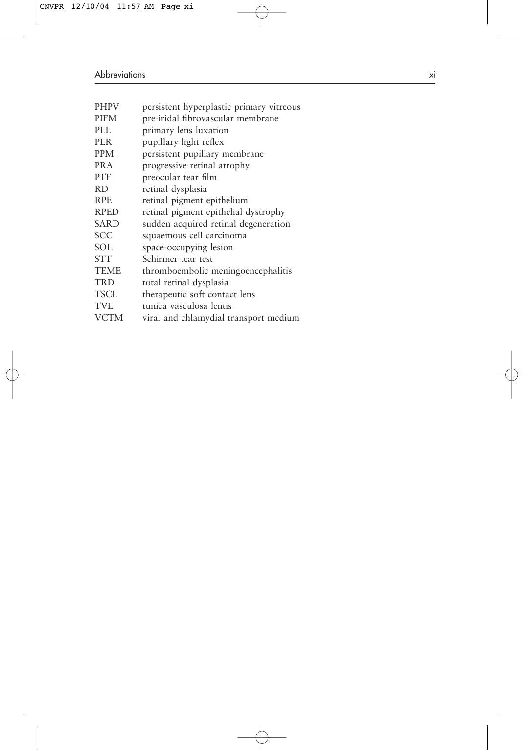 Notes On Veterinary Ophthalmology