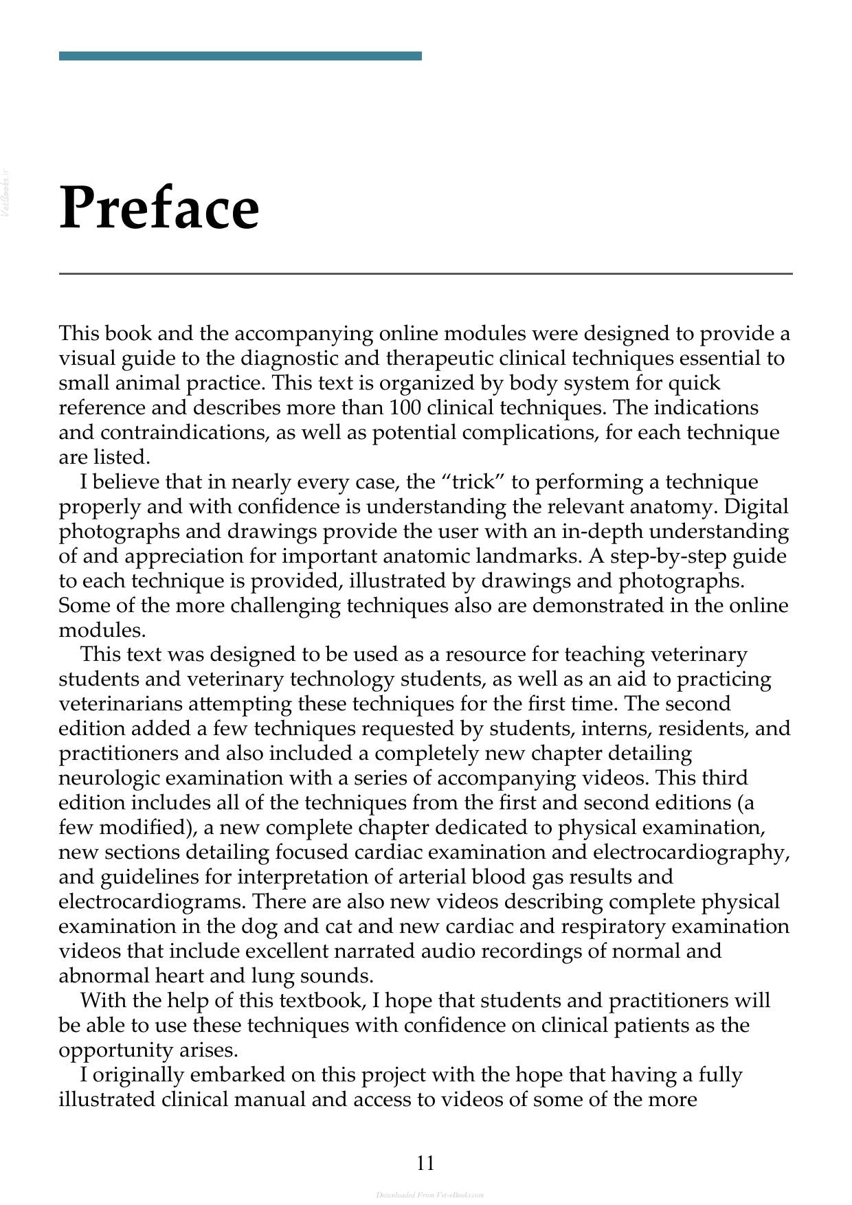 Small Animal Clinical Techniques 3Rd Edition