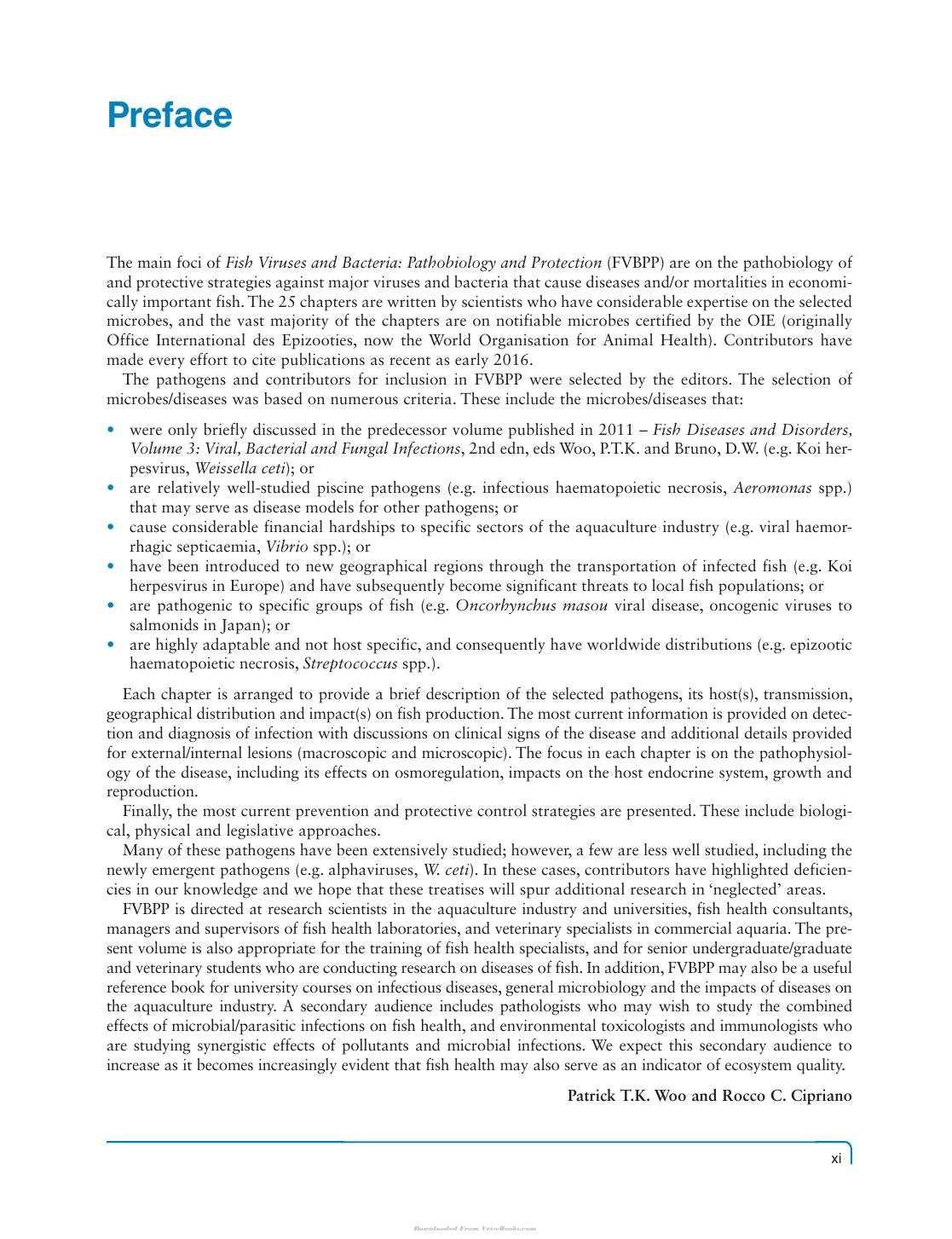 Fish Viruses And Bacteria Pathobiology And Protection