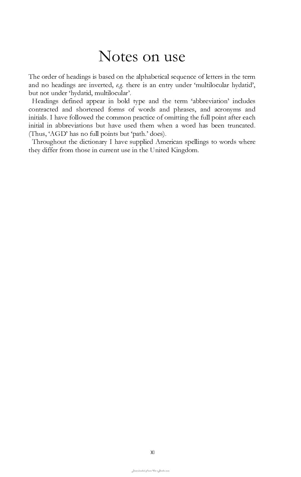 Dictionary Of Parasitology