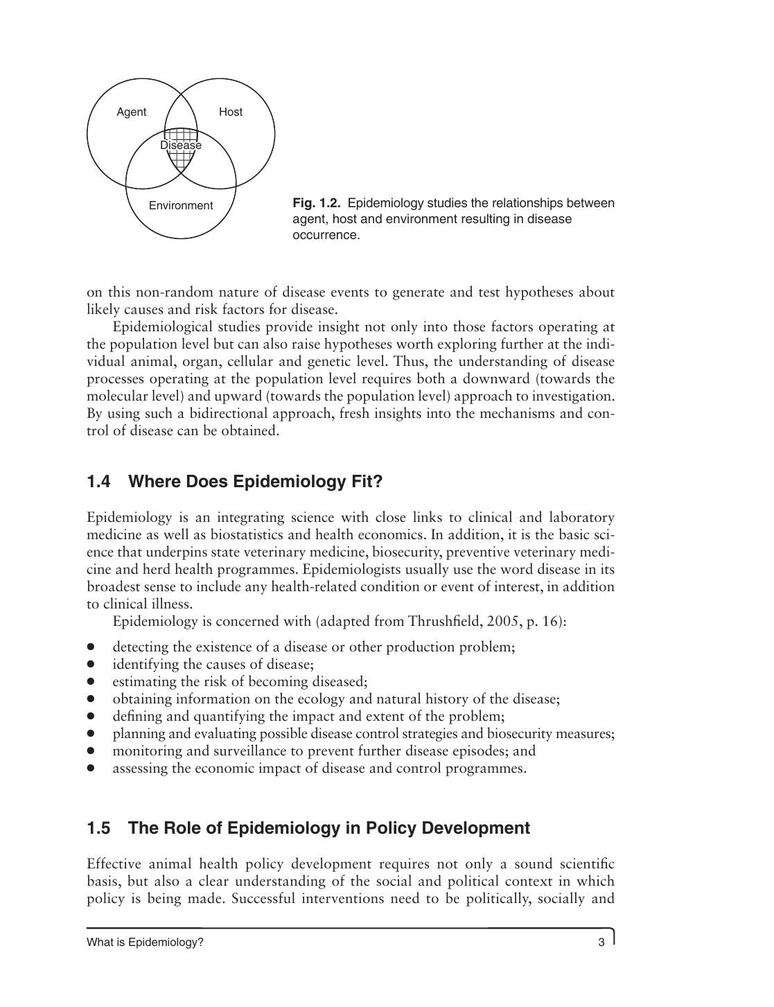 Epidemiology For Field Veterinarians An Introduction