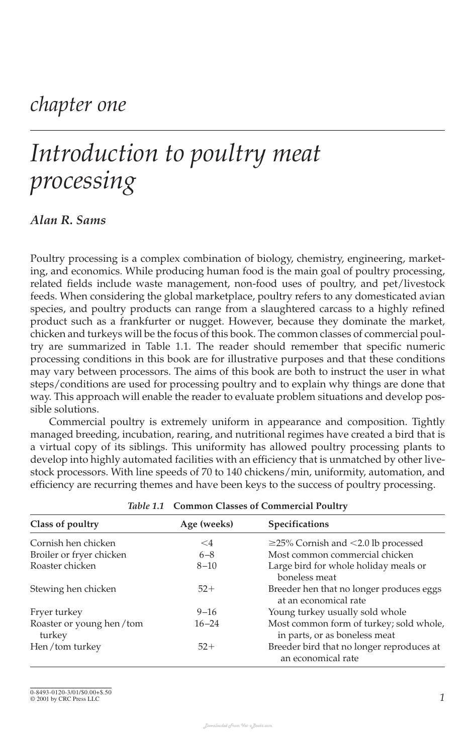 Poultry Meat Processing