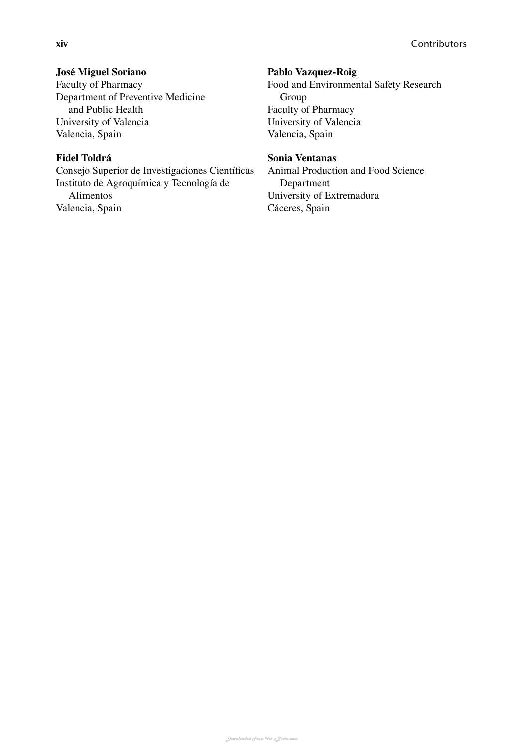Handbook Of Analysis Of Edible Animal By Products