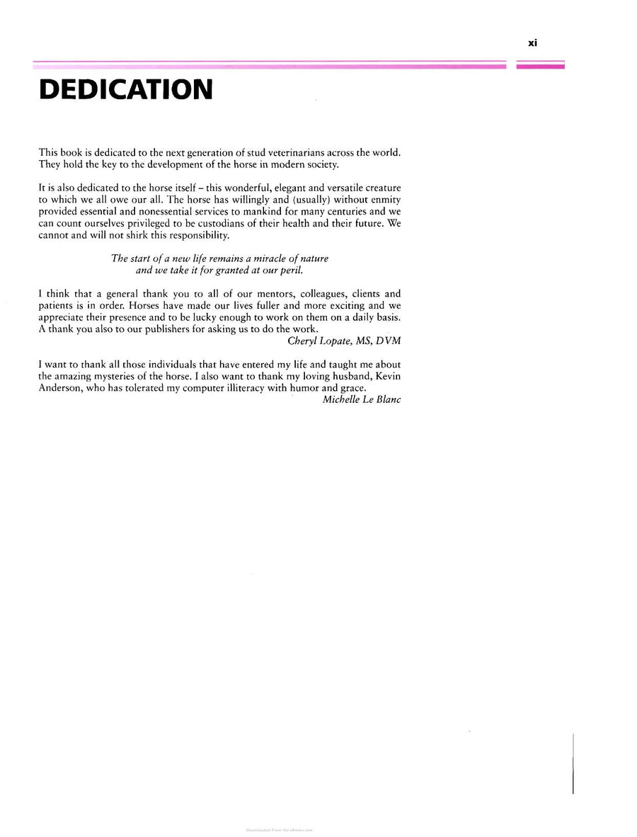 Preview page of Equine Stud Farm Medicine and Surgery