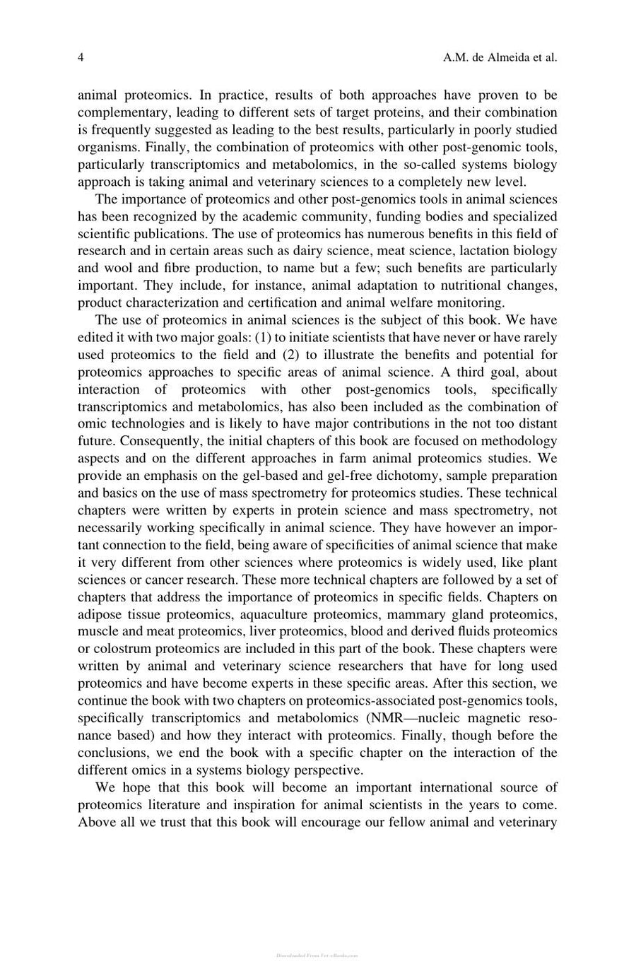 Preview page of Proteomics in Domestic Animals from Farm to Systems Biology