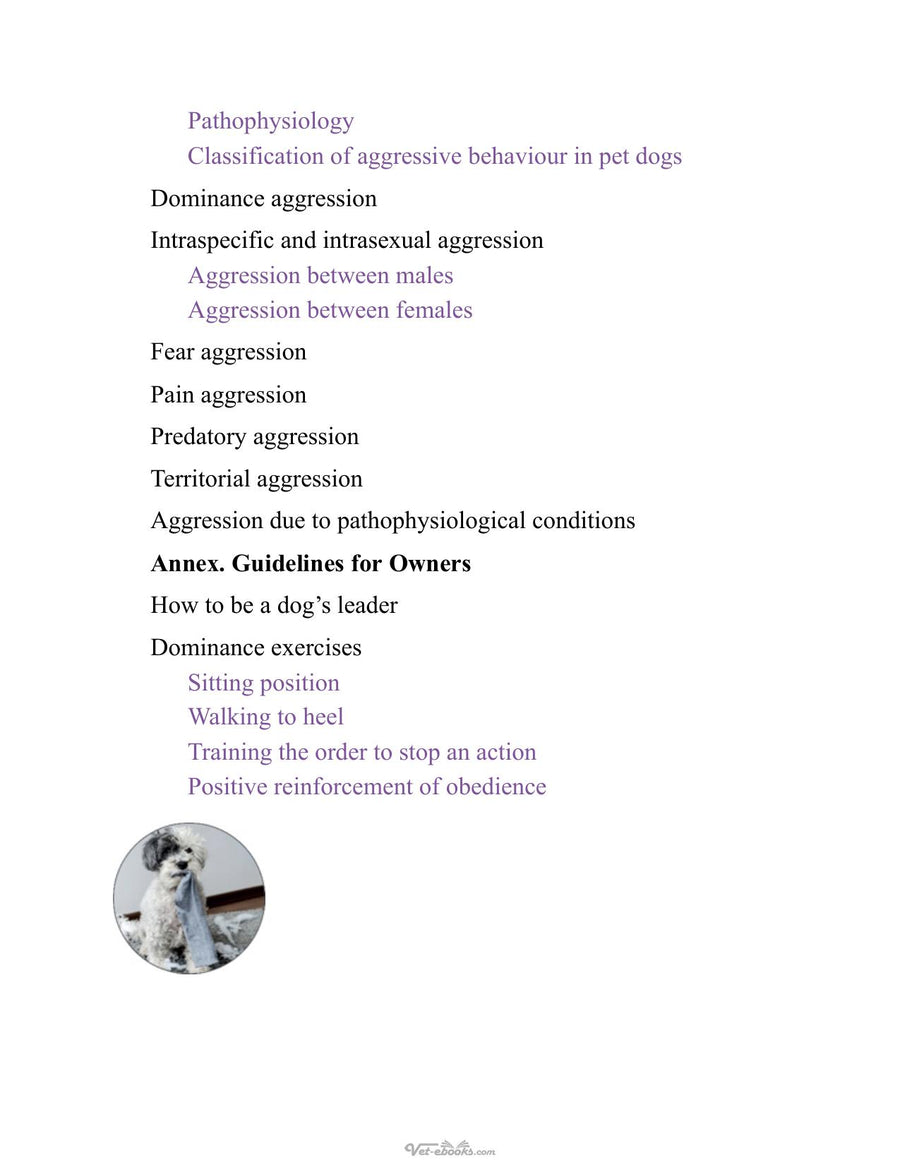 Preview page of Behavioural Disorders in Dogs and Cats