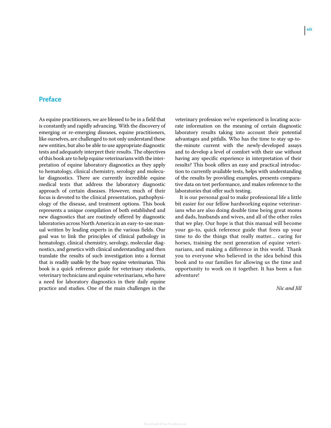 Interpretation Of Equine Laboratory Diagnostics