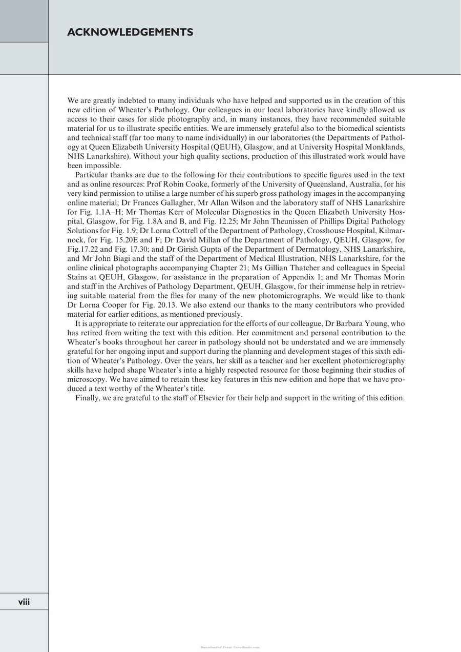 Preview page of Wheater’s Pathology: A Text, Atlas and Review of Histopathology, 6th Edition
