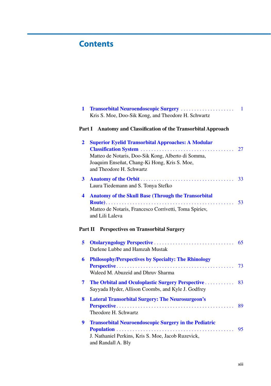 Preview page of Endoscopic Transorbital Surgery of the Orbit, Skull Base and Brain